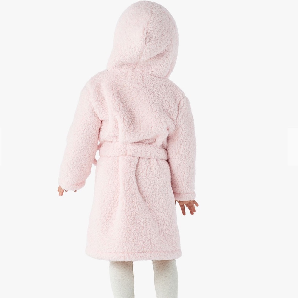 Pottery Barn Kids Blush Sherpa Robe - Picture 2 of 5